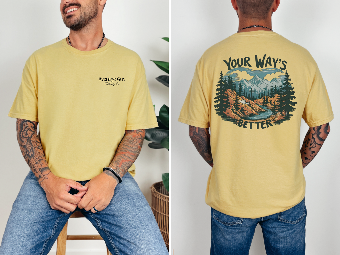 Average Guy Clothing Co. “Your Way’s Better” Tee | Mountain Adventure Graphic T-Shirt