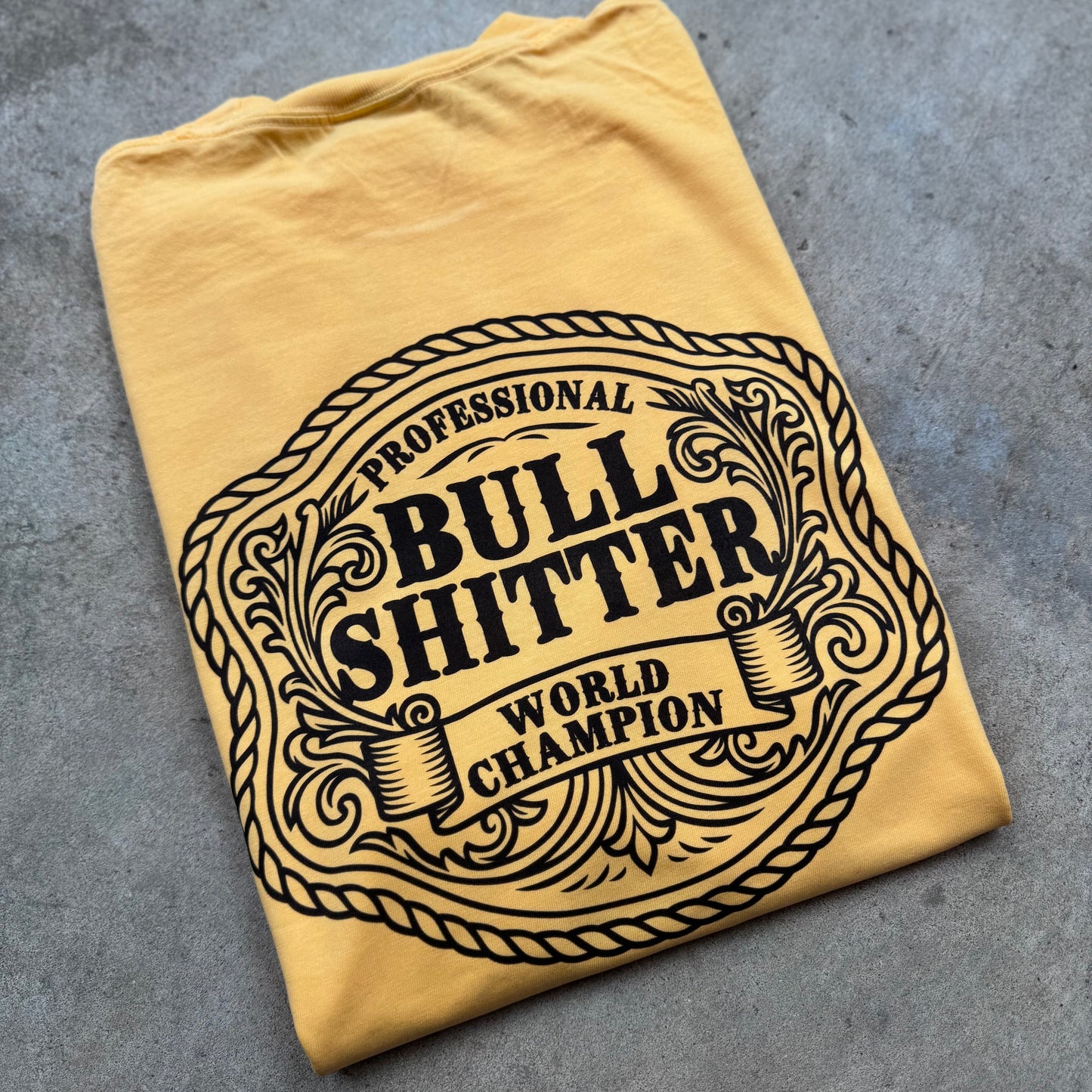 Professional Bullshitter World Champion Tee – Funny Graphic Shirt