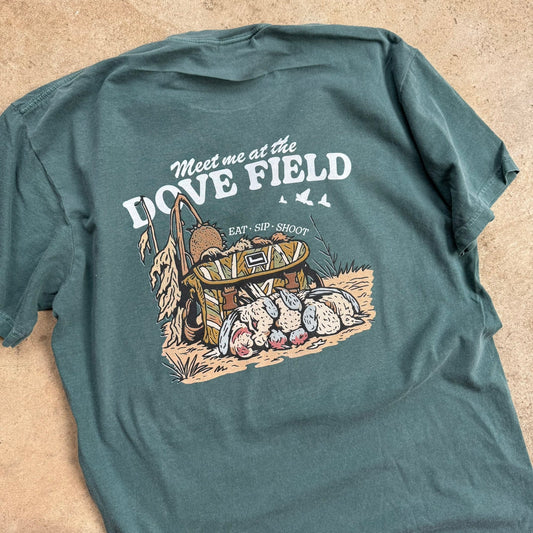 Meet Me at the Dove Field Tee – Eat. Sip. Shoot.