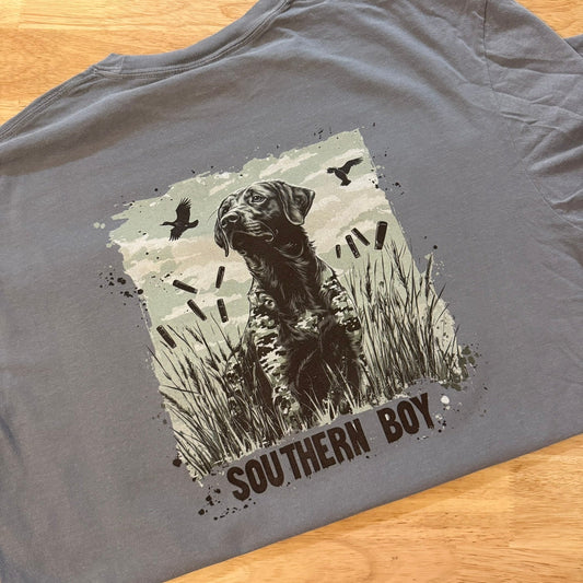 Southern Boy Hunting Dog Graphic Tee – Outdoor Country Shirt